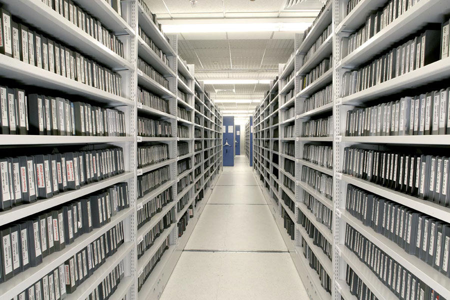 Archive shelving for movies