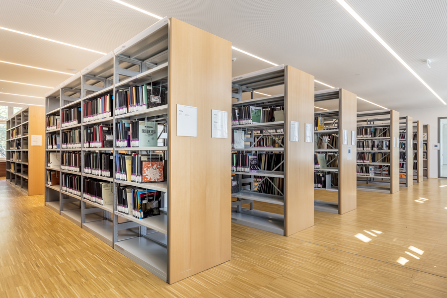 University library shelving