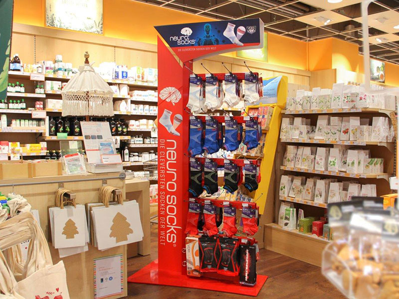 Neuro Socks Display in a store